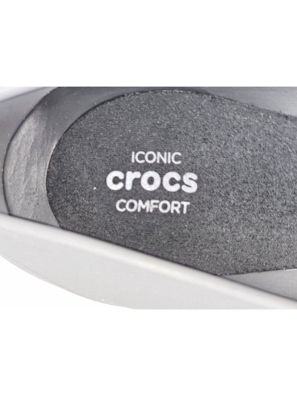 Crocs Women's Grey Eve Slip on Iconic Pointed Comfort Ballet Flats Size 9 2050 - Picture 14 of 15